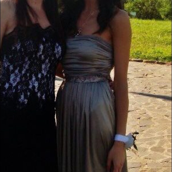 Urma metallic formal strapless dress - Size 36 - Picture 8 of 8